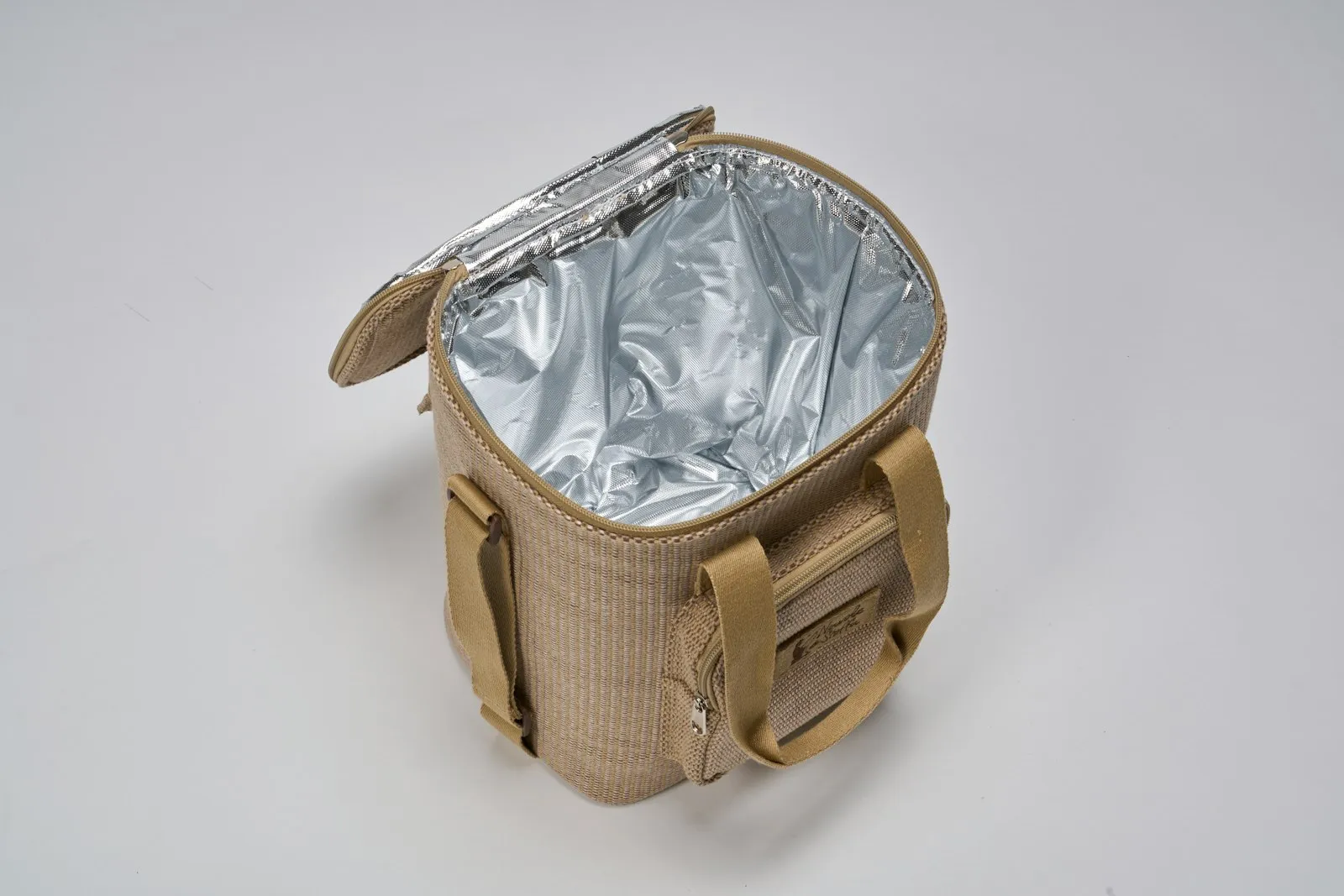 An open insulated bag, the kind collectors carry samples in